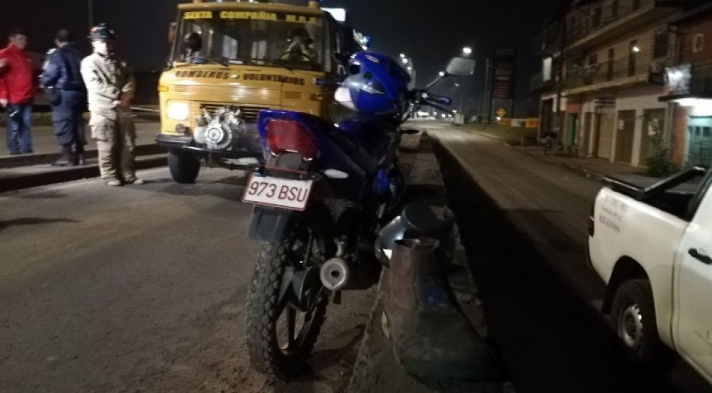 Motociclista pierde la pierna en accidente sobre la Transchaco