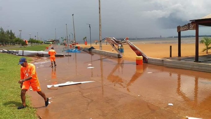 Vientos de hasta 140 km/hora hubo en Itapúa, y se espera para hoy ráfagas en otras zonas