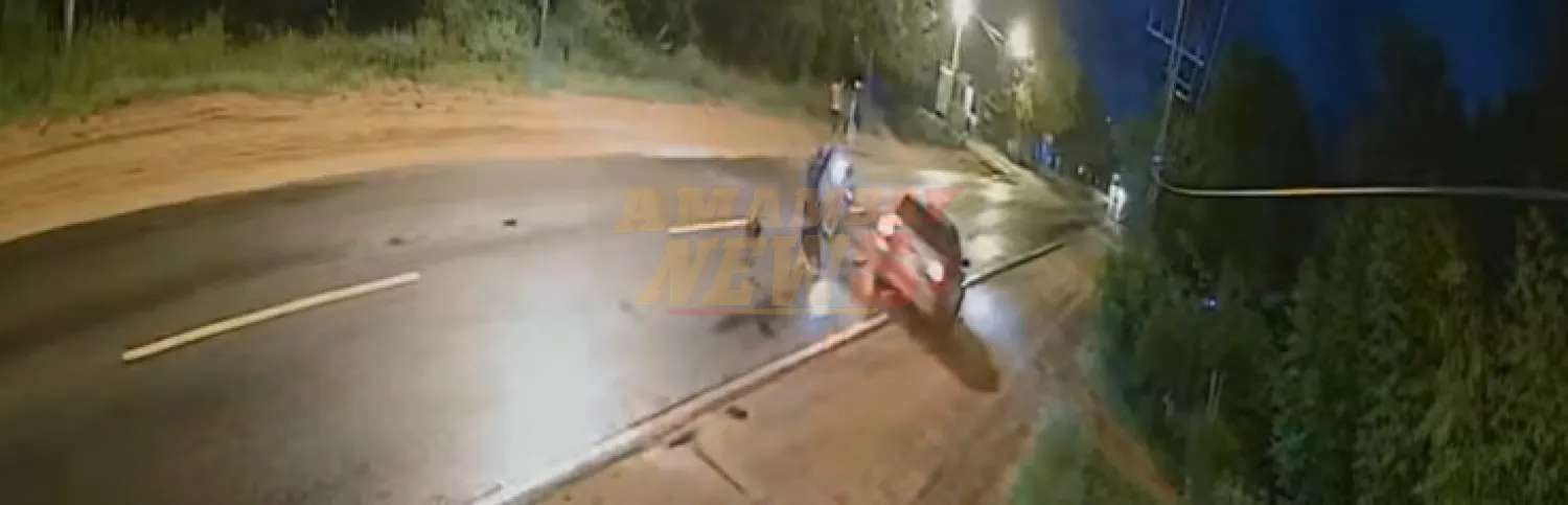 Limpio: atropelló a motociclista y se dio a la fuga