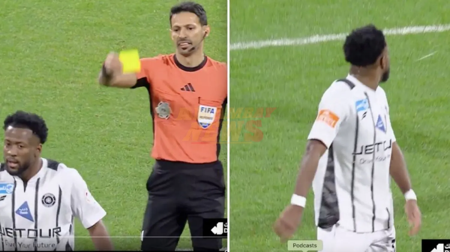 Futbolista escupe al árbitro tras ser amonestado y es obligado a regresar a la cancha para ser expulsado