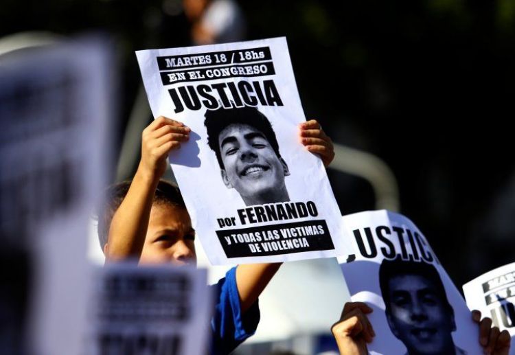 Recuerdan al paraguayo Fernando Báez Sosa bajo la consigna «amor para todos, odio para nadie»
