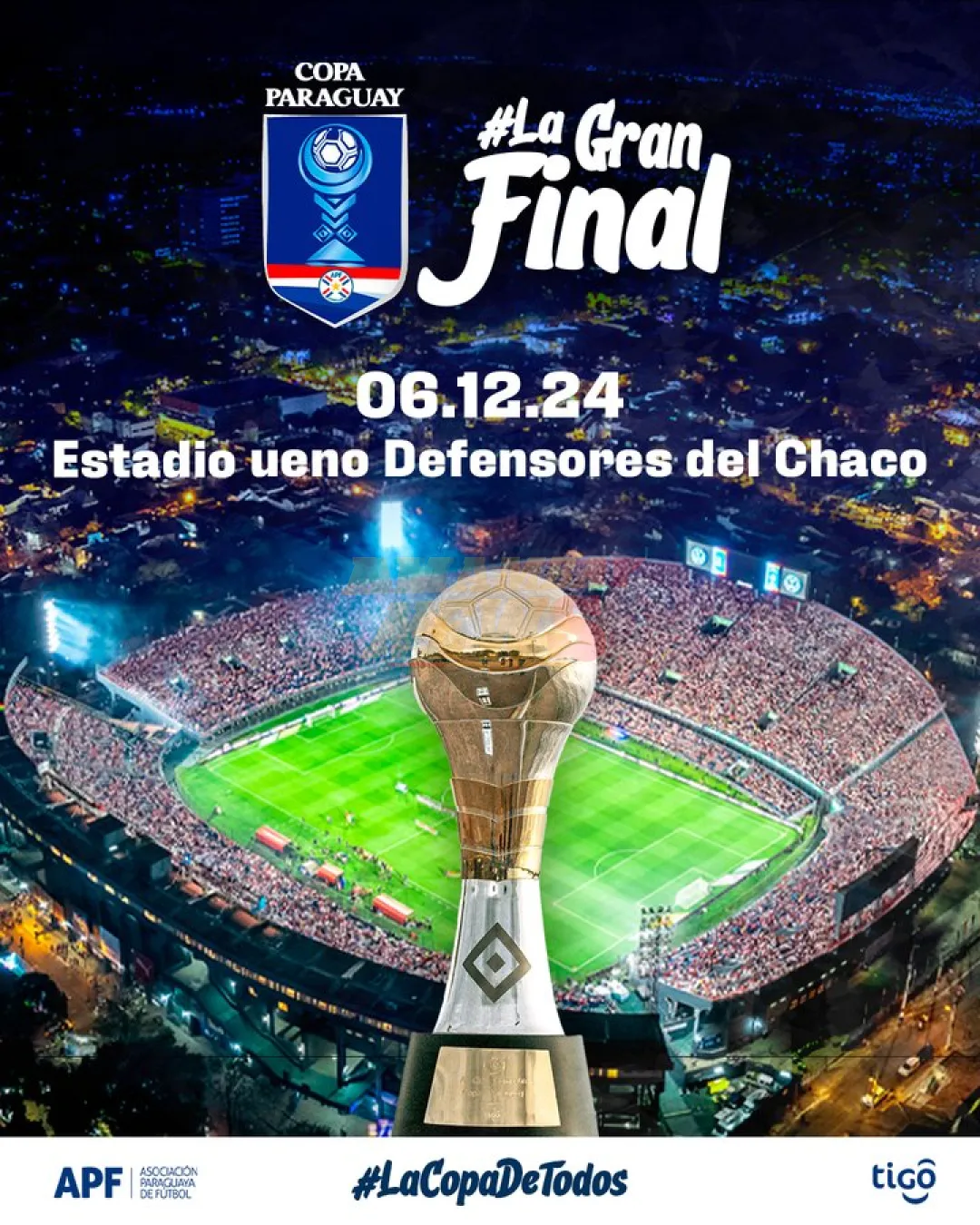 Sede confirmada para la final de la Copa Paraguay