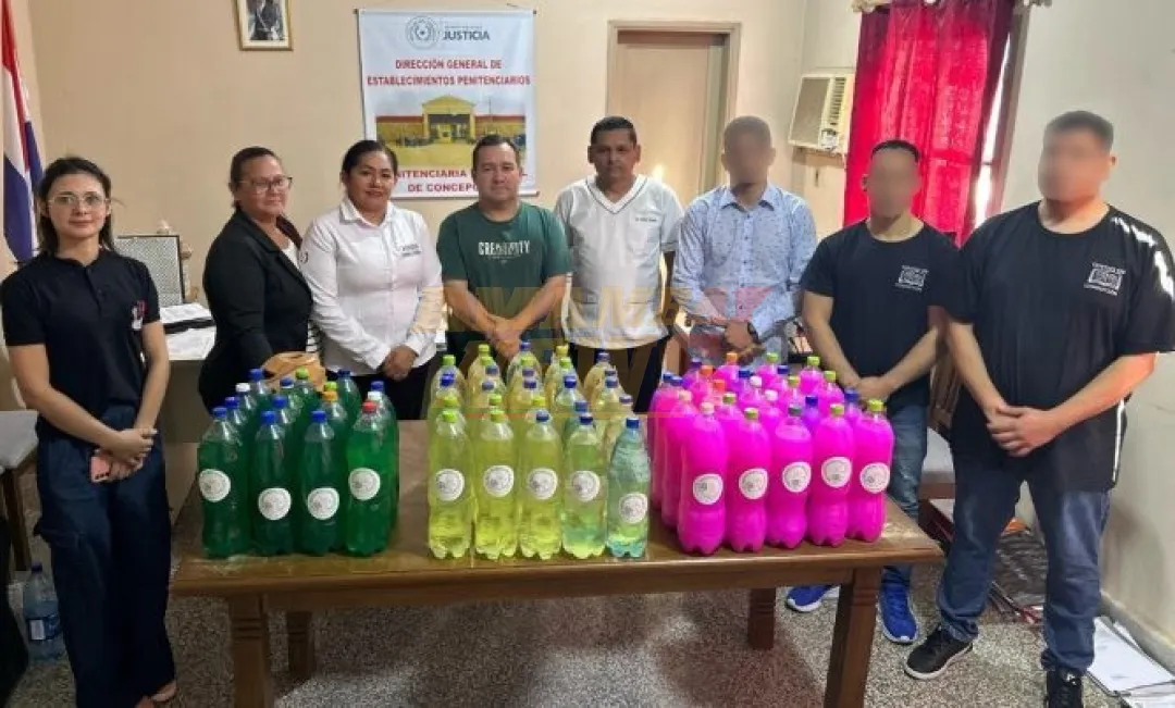 Privados de libertad elaboran productos de limpieza que donan al Hospital Regional de Concepción