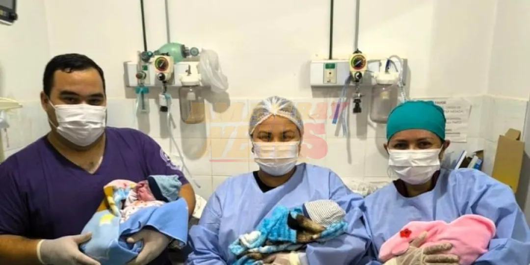 Nacieron trillizos en hospital de San Pedro