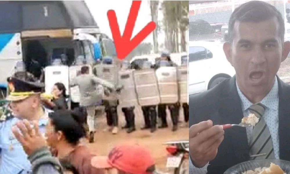 Abogado 360 Néstor Echeverria agrede con una patada a policía