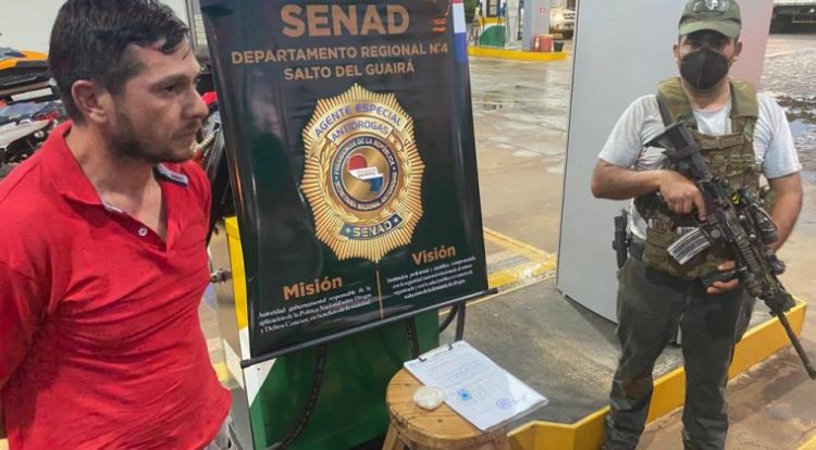 Detienen a un hombre que estaba por vender cocaína en una estación de servicio