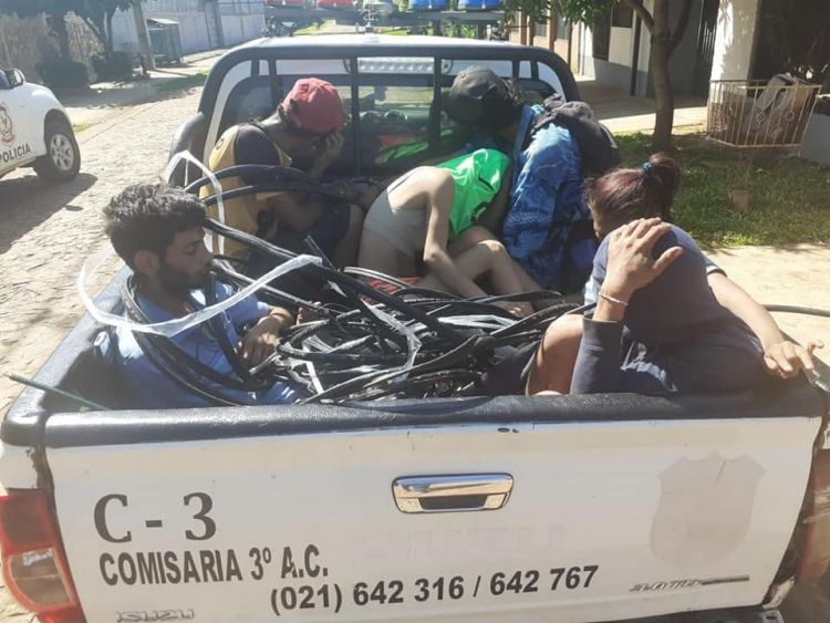 Luque: Imputan a 10 personas que habrían hurtado y destruido varios metros de cables de Copaco