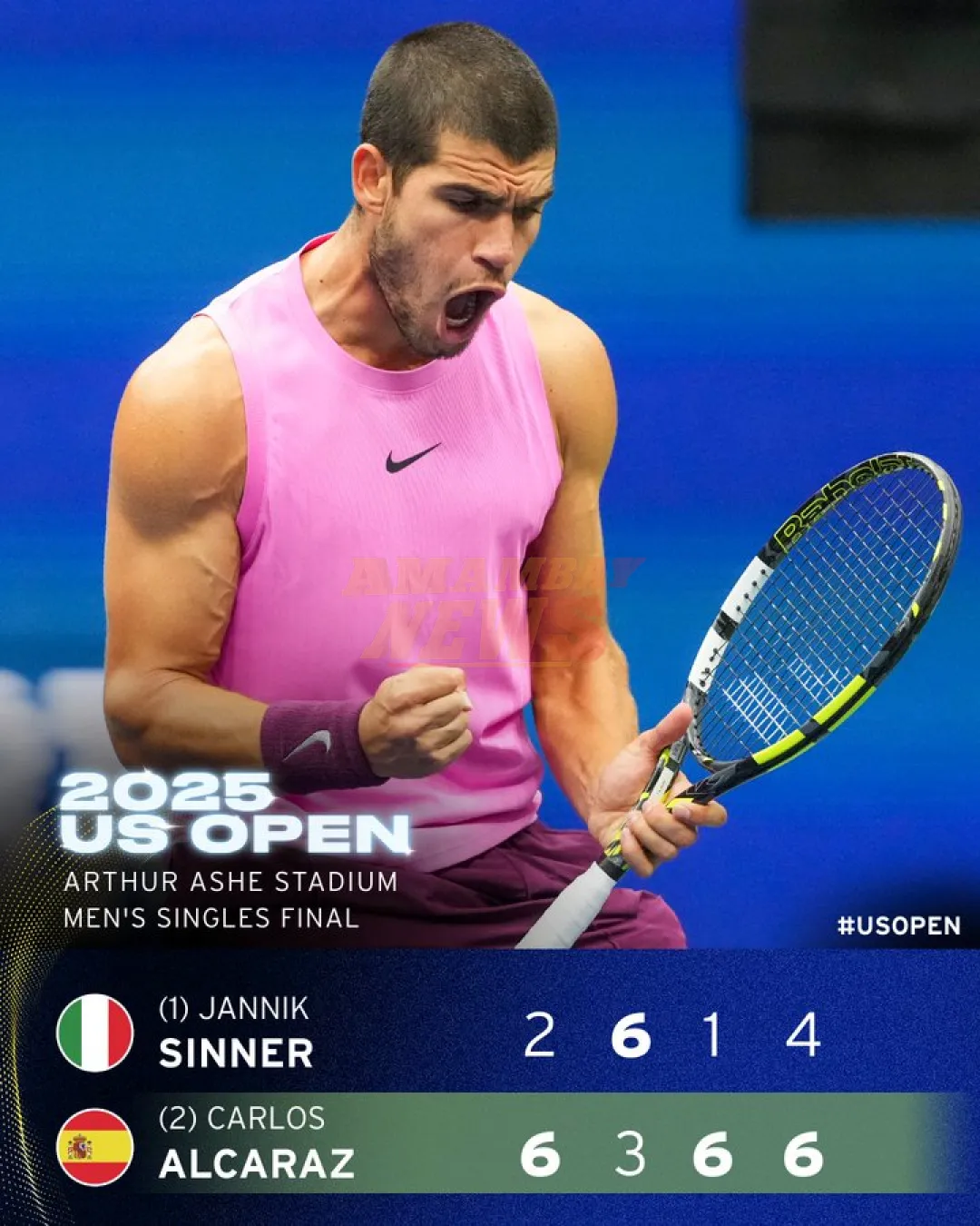 Alcaraz domina a Jannik Sinner y conquista de forma brillante el US Open