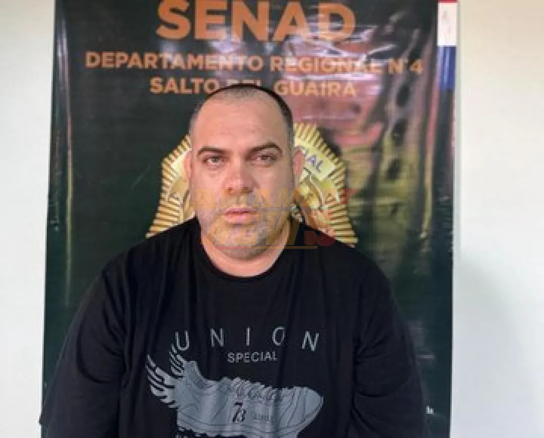 Senad captura en Saltos del Guairá a peligroso criminal fugado del Brasil