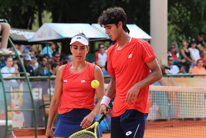 Cepede y Vallejo logran el oro en el Dobles mixto de Tenis