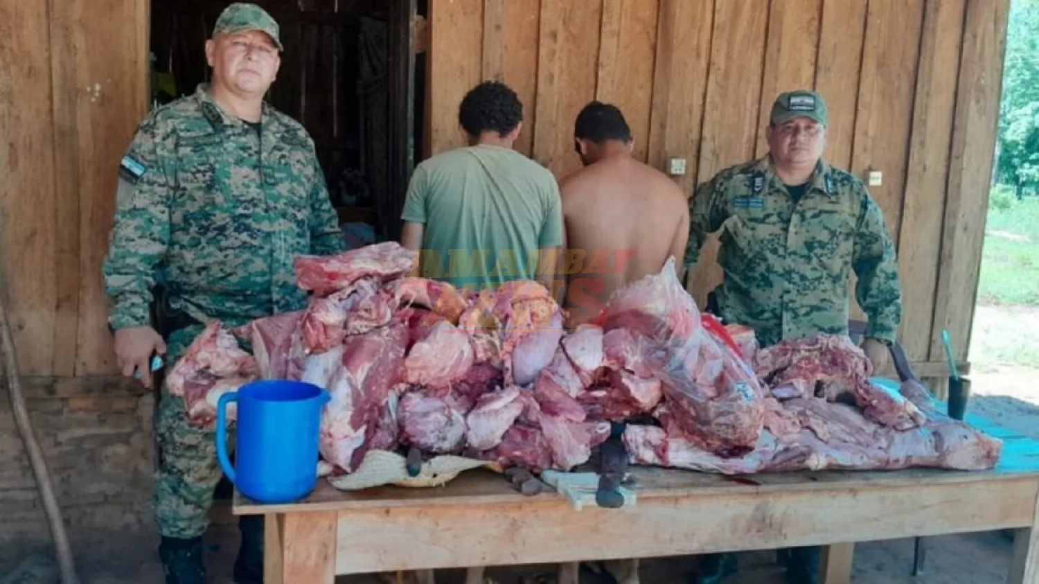 Tres detenidos por faenamiento clandestino en Sargento José Félix López