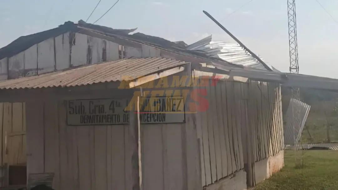 Temporal dejó sin techo Subcomisaría en Concepción