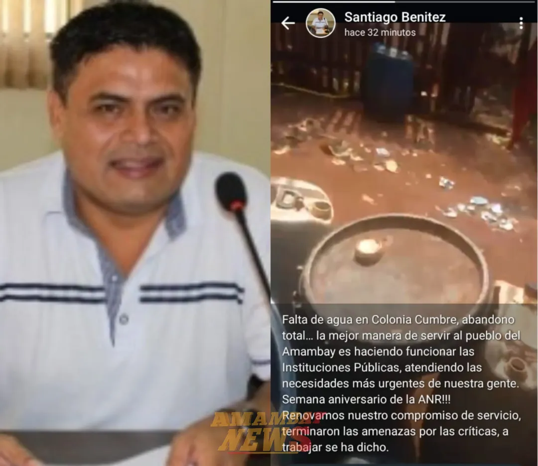 Amambay: Diputado Santiago Benítez, dice que terminaron las amenazas y que se debe trabajar