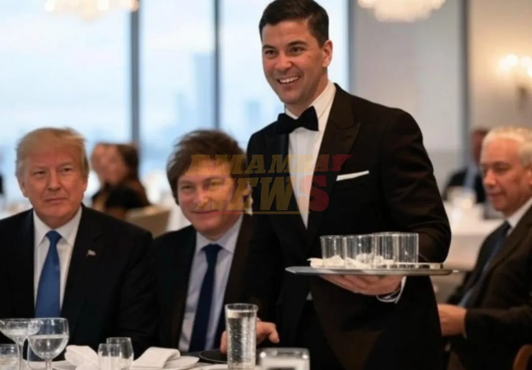 Los memes de Santiago Peña y su papelón en la asunción de Trump