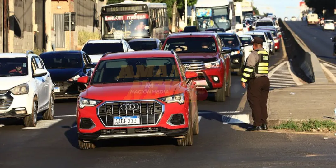 Patrulla Caminera confirma gran desplazamiento vehicular hacia el interior del país