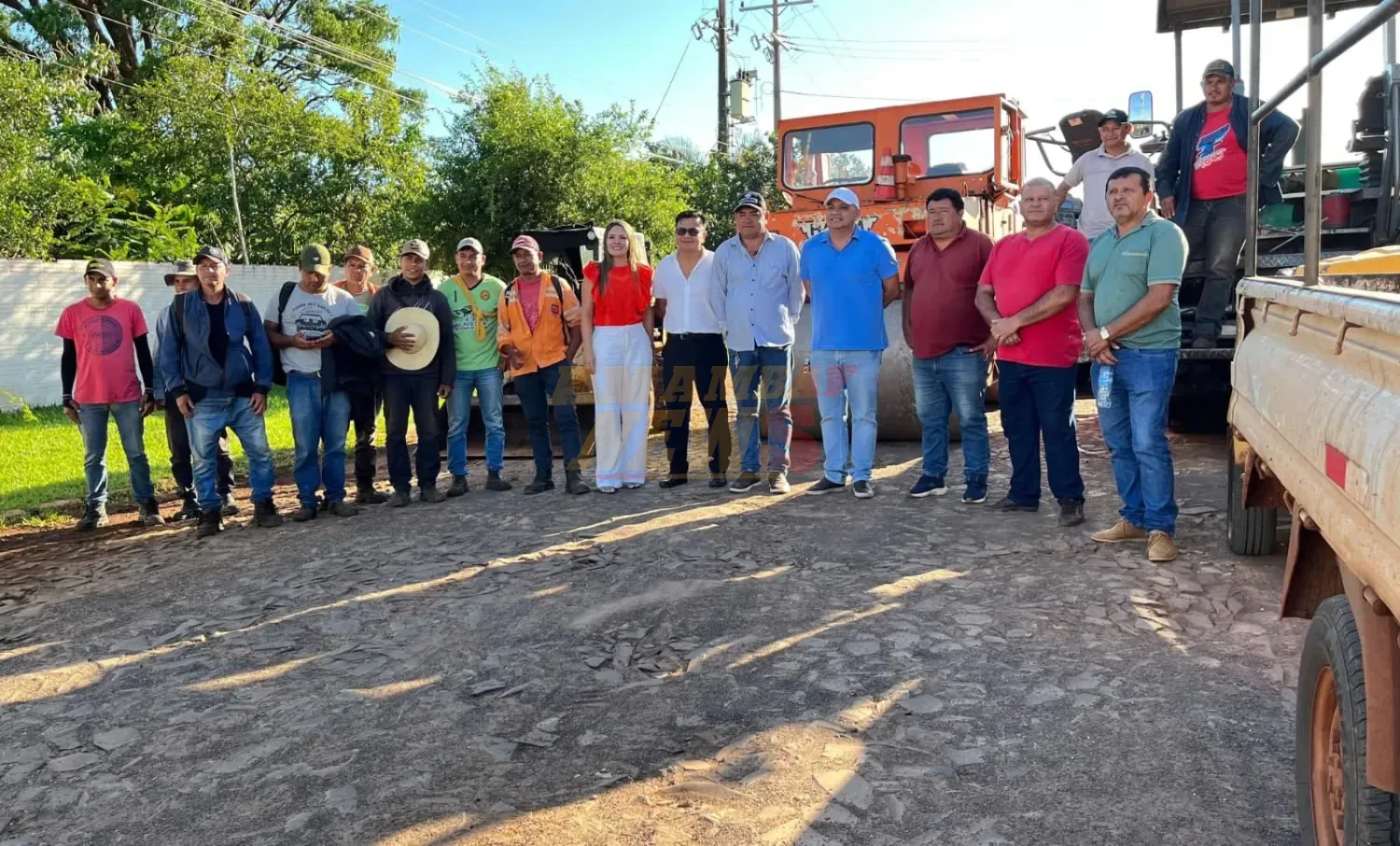 Zanja Pytã concreta su primer asfaltado histórico con apoyo del programa Plan 1000