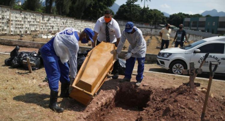 Covid-19: Brasil registra 554 muertes en 24 horas