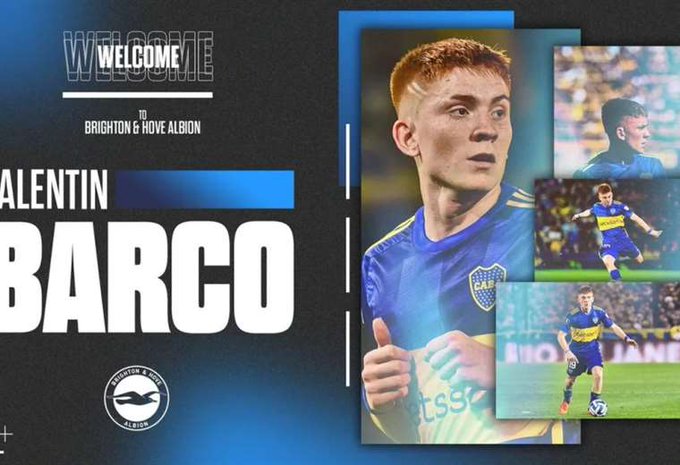 El Brighton de Inglaterra ficha al joven futbolista argentino Valentín Barco