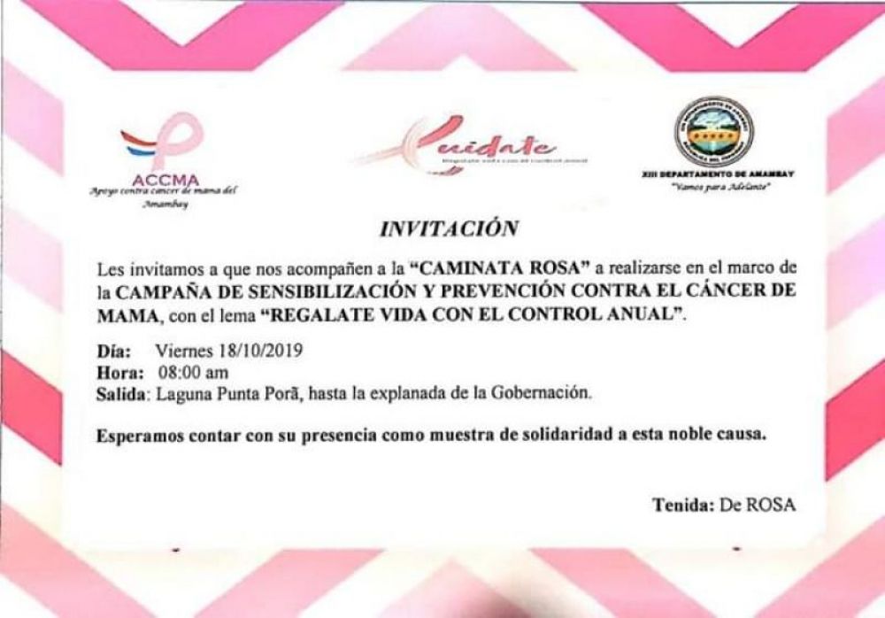 Jueves 17: Día de Marea Rosa en Pedro Juan