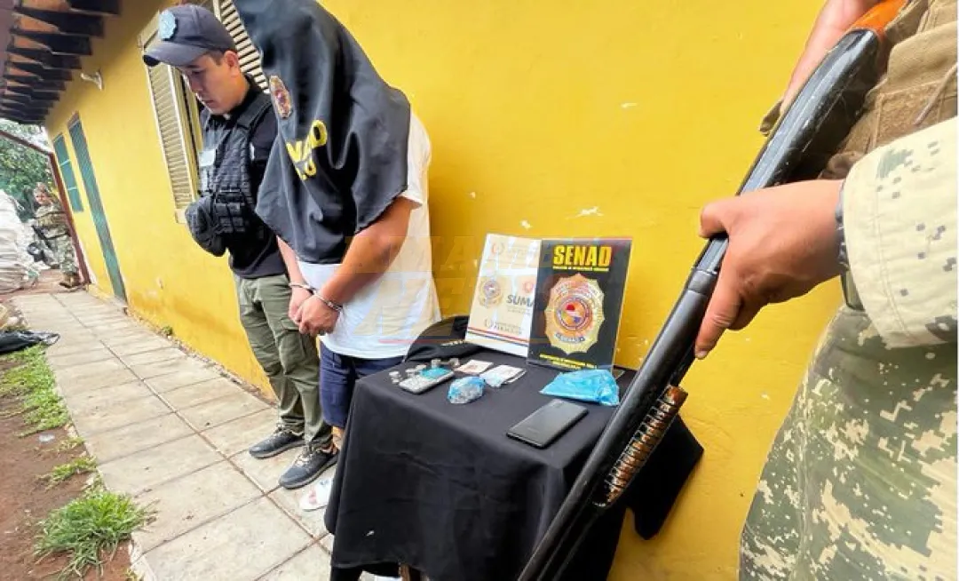 SENAD desmanteló focos de microtráfico en Lambaré, Roque Alonso y Fernando
