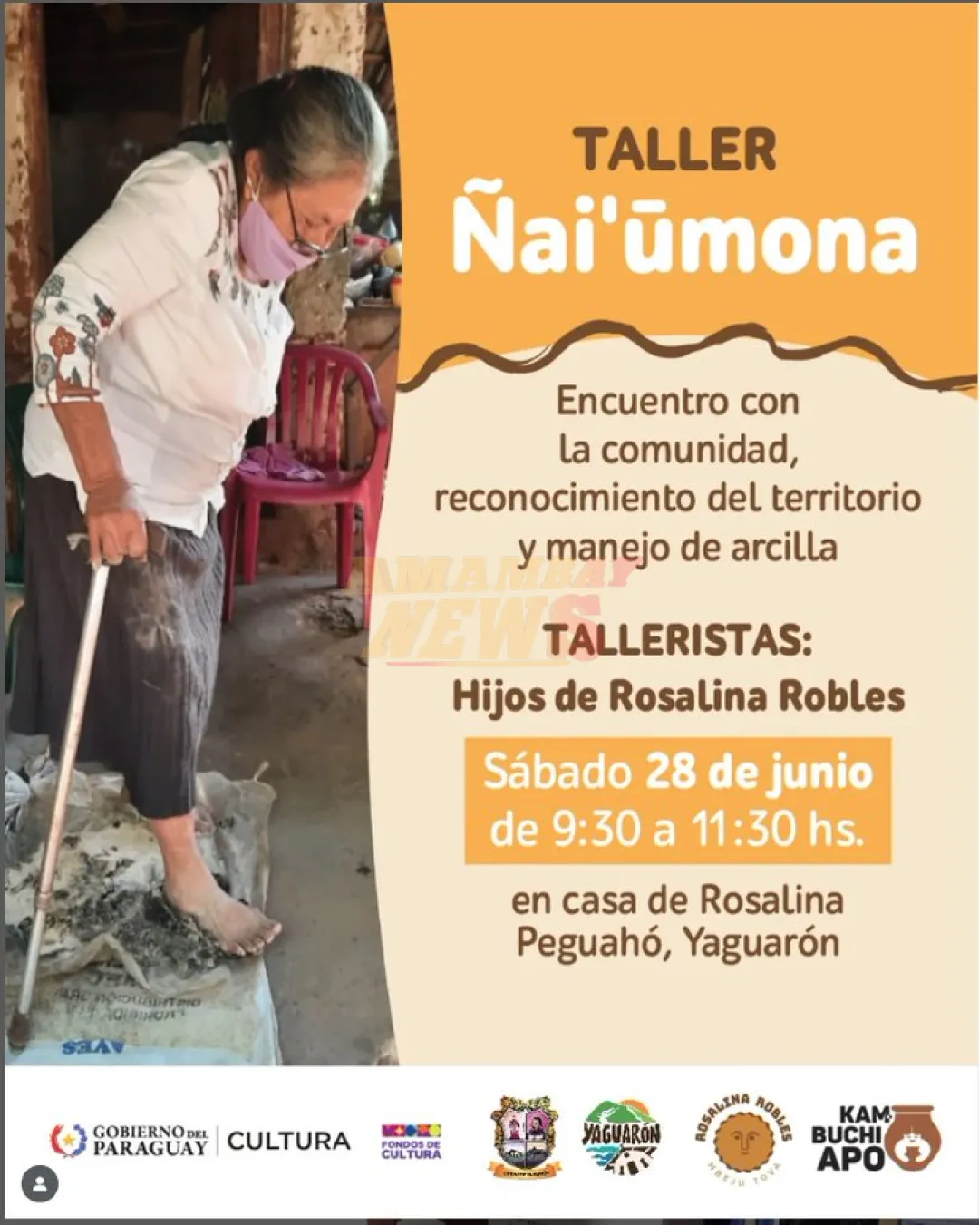 Talleres comunitarios en homenaje a ceramista paraguaya