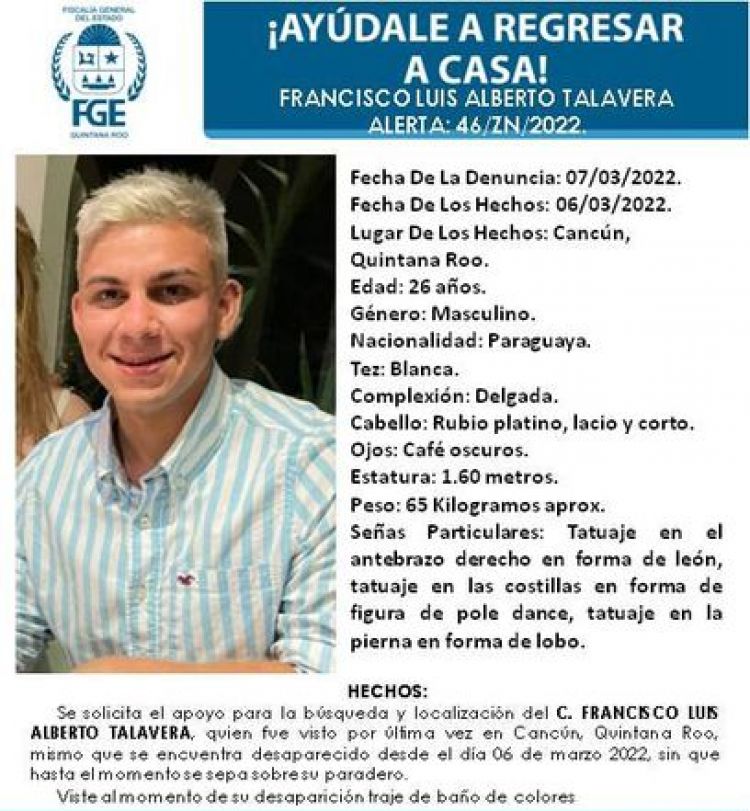 Confirmaron el hallazgo de los restos sin vida de Francisco Luis Talavera