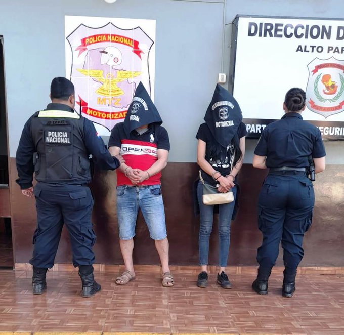 En barrio Remansito de CDE: capturan a pareja declarada rebelde por la Justicia