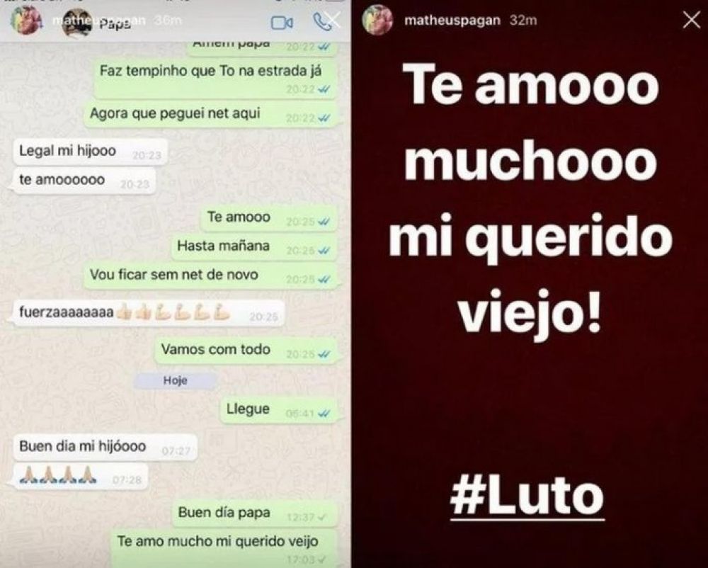 Te amo mi querido viejo, se despidió el hijo del médico