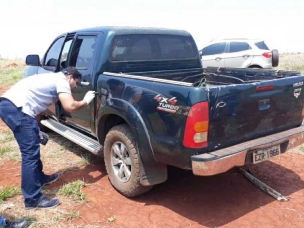 Abandonaron la camioneta hurtada en violento asalto en Ponta Porã