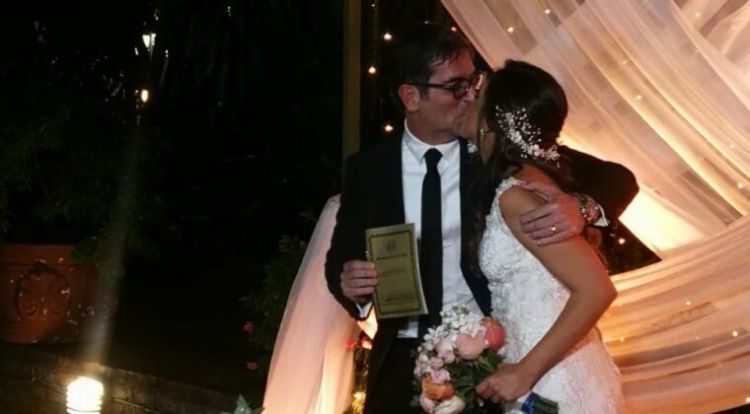 Claudia Aguilera y Marcelo Pecci se juraron amor eterno