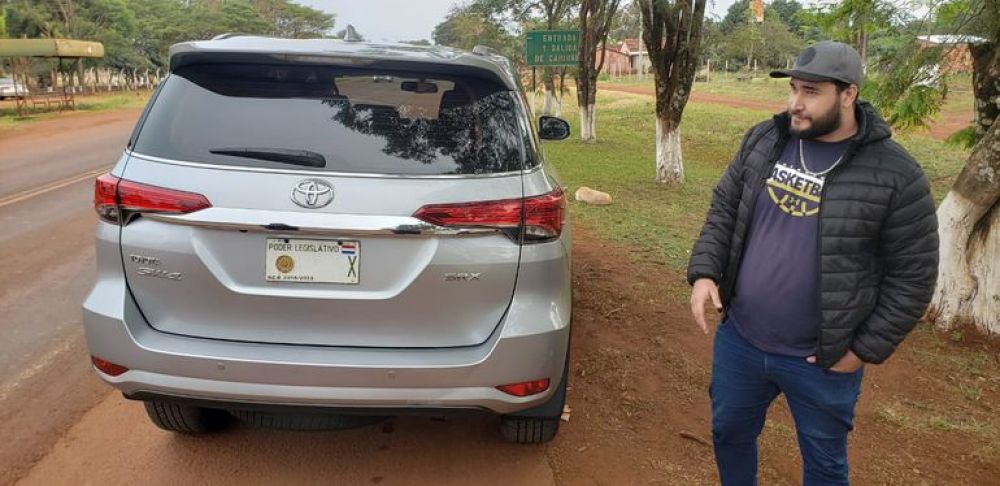 Incautan camioneta robada en Brasil con chapa de diputado concepcionero
