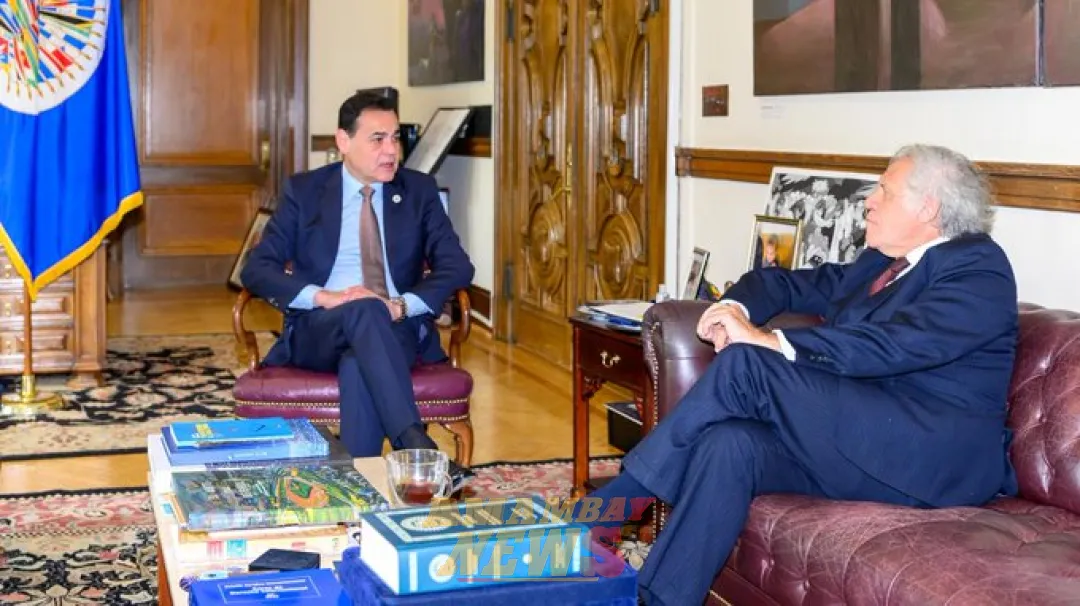 Ministro de Relaciones Exteriores se reúne con secretario general de la OEA