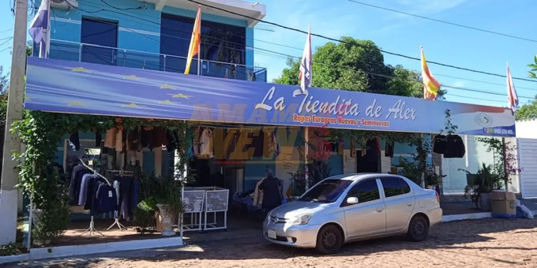 Violento asalto a local de venta de ropas en Ñemby