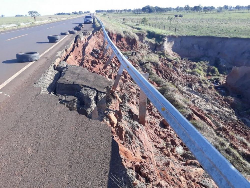 Erosión se tragó ruta nueva de Capitán Bado