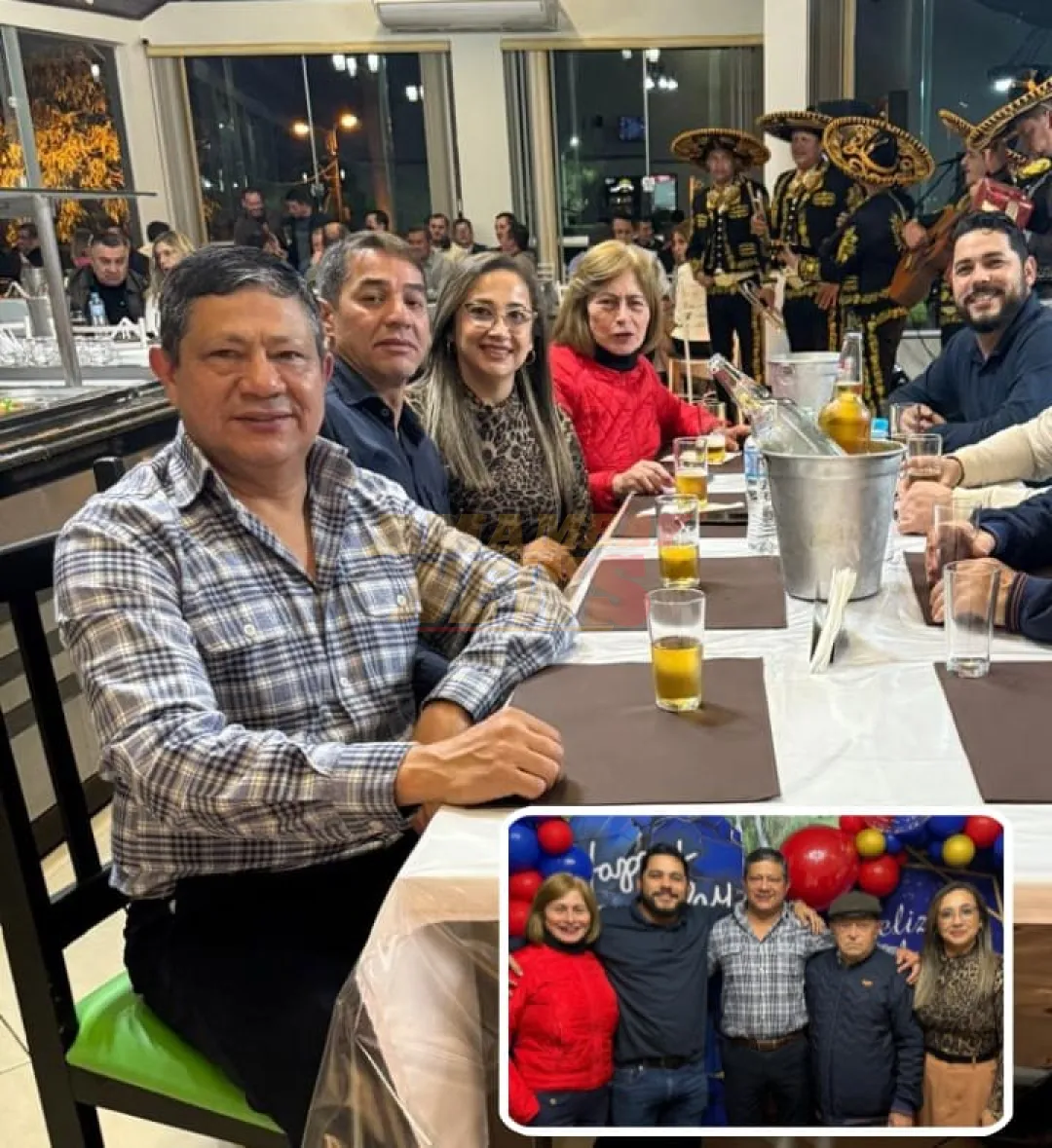 Mientras violencia se “enseñorea” en Amambay, comisario festeja su cumpleaños con concejales