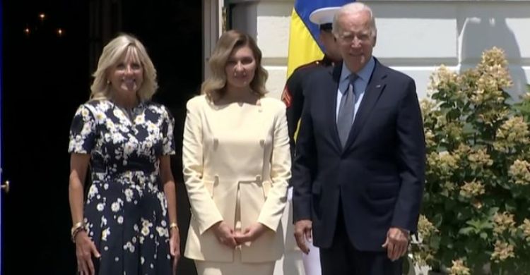 Biden recibe a la primera dama de Ucrania en la Casa Blanca