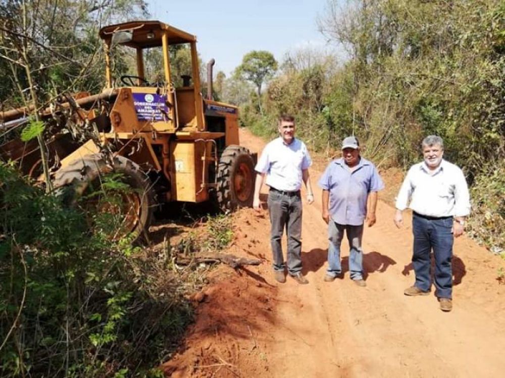 Gobernador verificó trabajos en la comunidad indígena Yvypyte