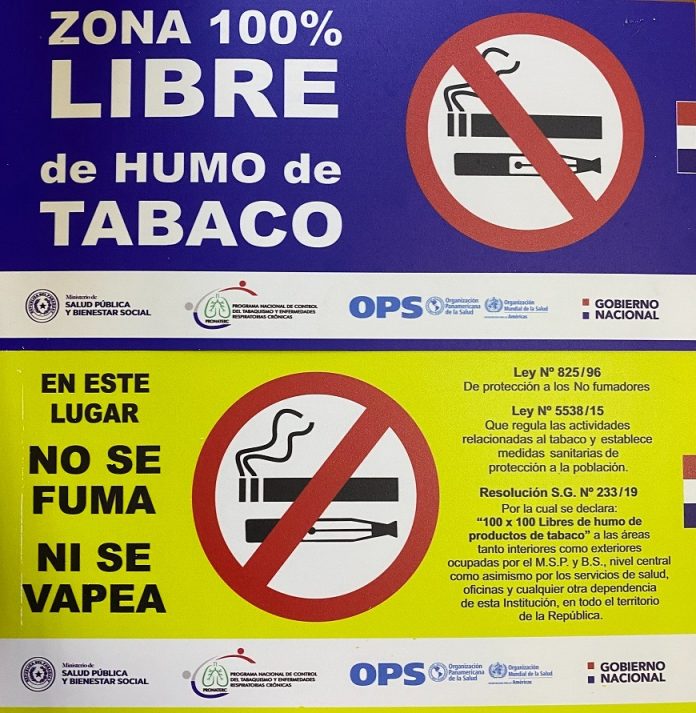 Salud Pública recuerda a fumadores y vapeadores que la práctica deben realizarlo al aire libre