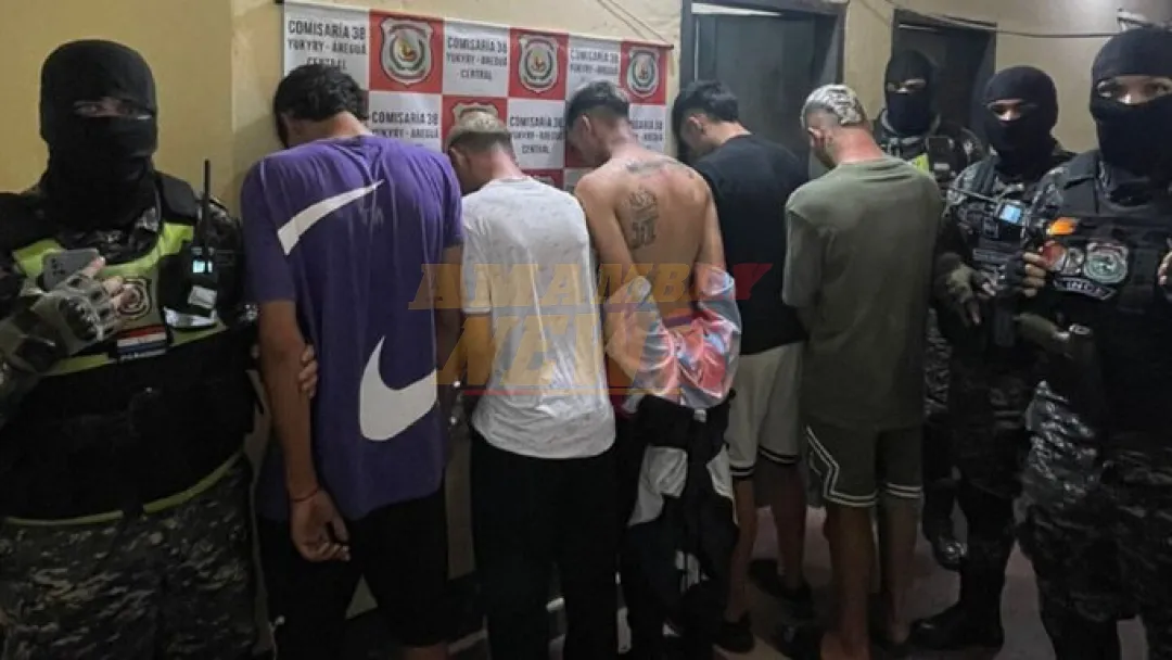 Tras persecución, Policía atrapa a 5 jóvenes sospechosos de varios asaltos en Areguá