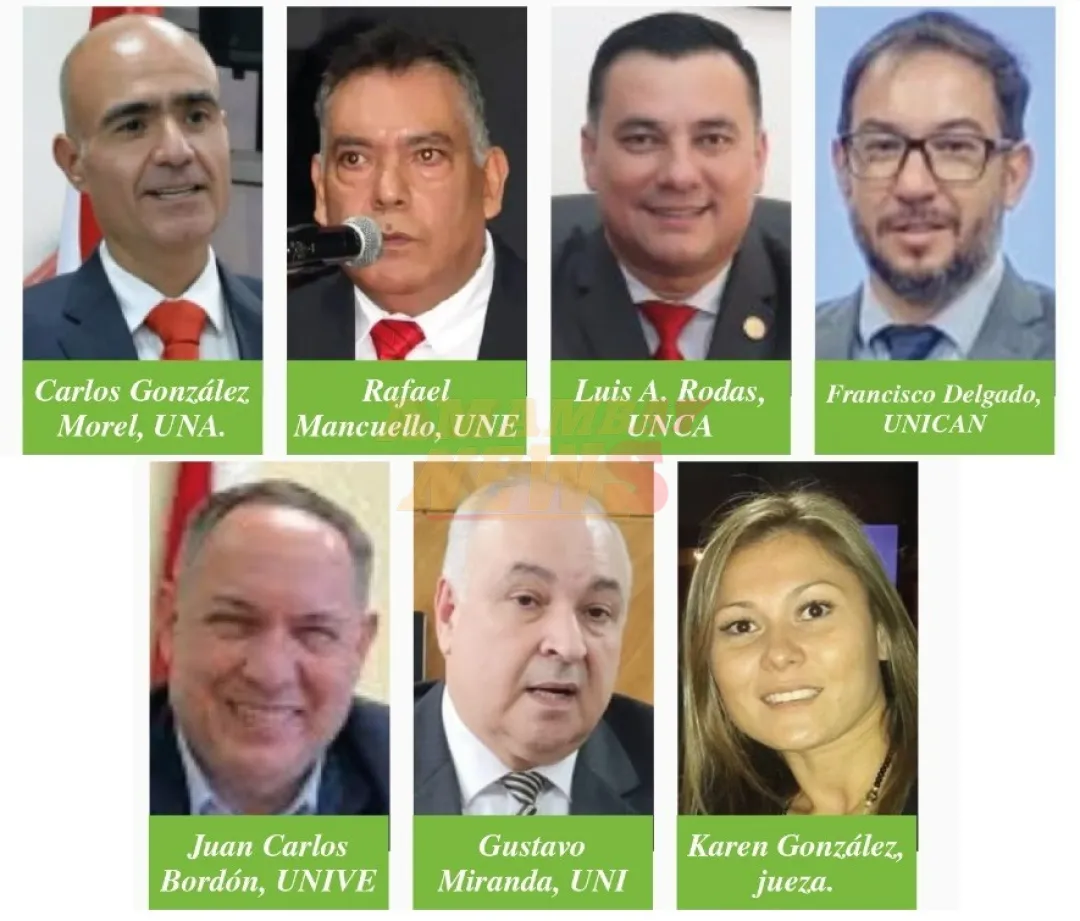 Estos son los decanos de Derecho que avalan atropello a la Constitución y ley