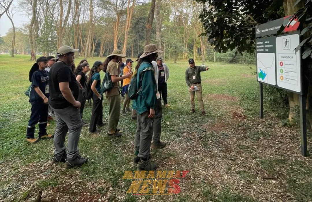 Estudiantes latinoamericanos exploraron reservas naturales de Itaipu en encuentro ambiental