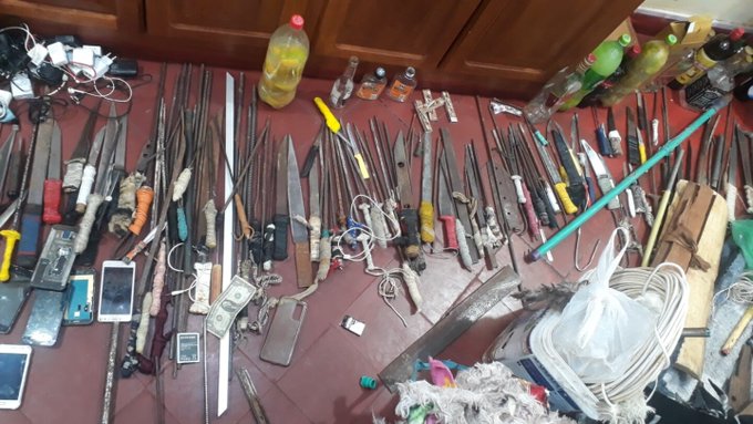 Incautan drogas, armas blancas y hasta balanzas en cárcel de Pedro Juan Caballero