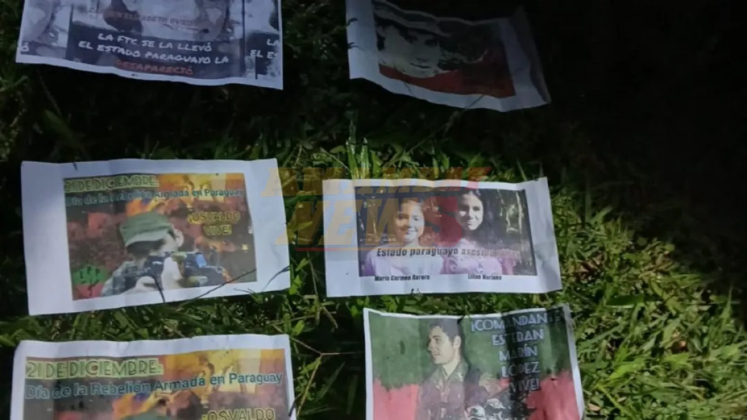 Atacan una sede policial y dejan panfletos del EPP en Canindeyú