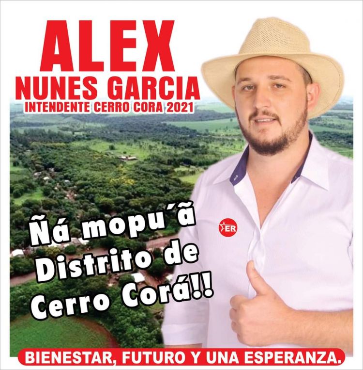 Alex Nunes Garcia es oficialmente precandidato a la Intendencia del Distrito de Cerro Corá.