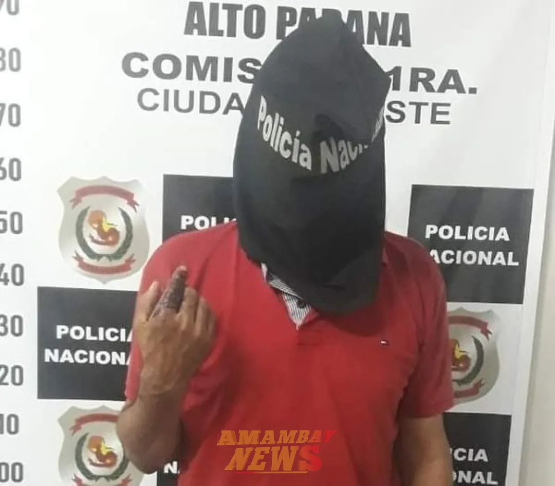 Hombre con orden de captura es detenido tras intentar denunciar extravío de documentos en Ciudad del Este