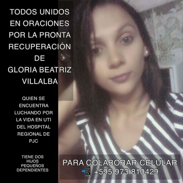 Falleció Gloria Beatriz Villalba, víctima de accidente de tránsito en Pedro Juan Caballero