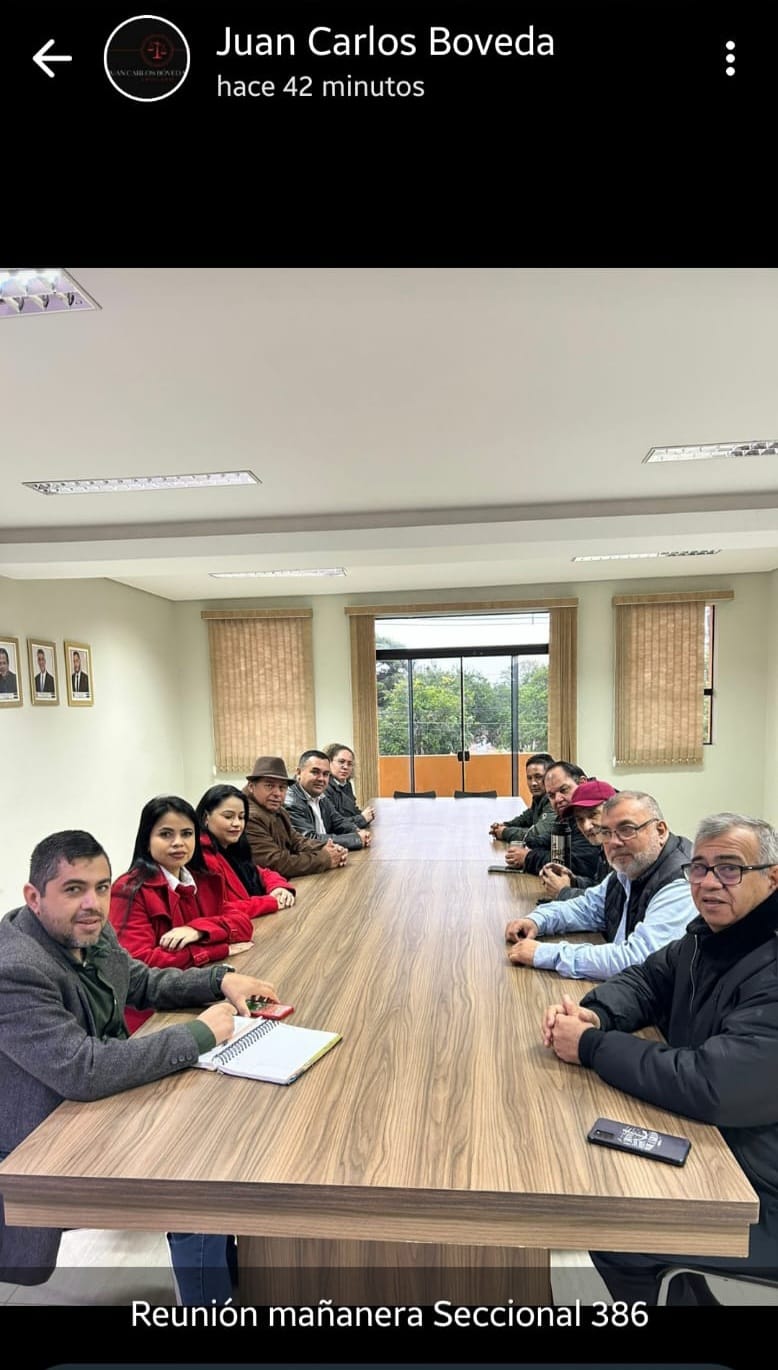 Seccionaleros y funcionarios se reunieron en pleno horario laboral en la Gobernación de Amambay