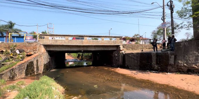 Desde este lunes, clausuran Av. Argaña para reparar puente sobre el arroyo Lambaré