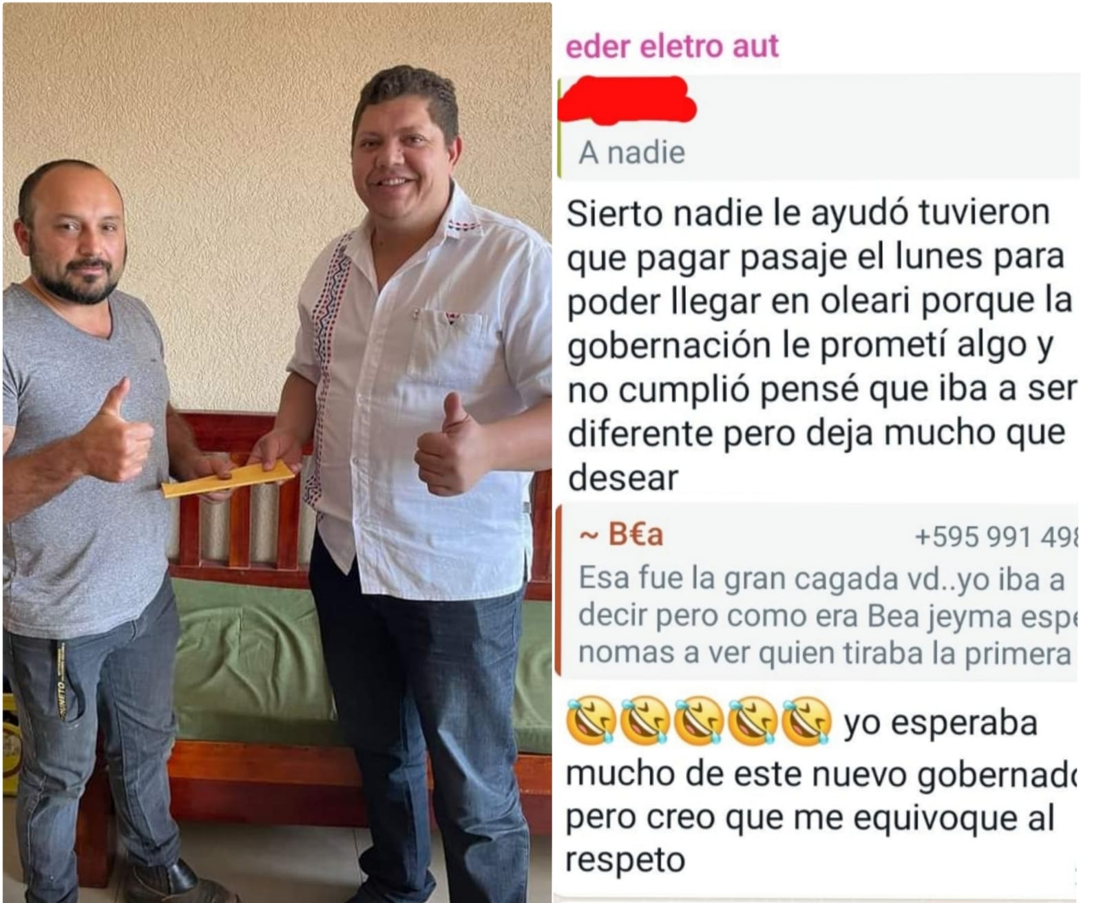 Juancho, mintió y niños quedaron sin ómnibus para viajar a campeonato nacional de futsal