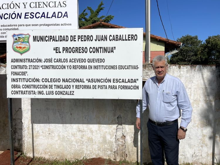 José Carlos Acevedo inaugura hoy obras en dos instituciones educativas